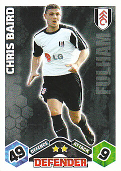 Chris Baird Fulham 2009/10 Topps Match Attax #147